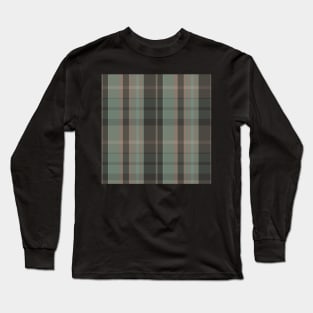 Dark Academia Aesthetic Conall 2 Hand Drawn Textured Plaid Pattern Long Sleeve T-Shirt